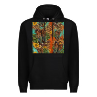 Black western boots and sunflowers seamless pattern Premium Hoodie - HRA Design Shop