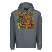 Rock western boots and sunflowers seamless pattern Premium Hoodie - HRA Design Shop