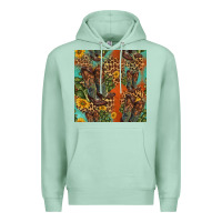 Seafoam western boots and sunflowers seamless pattern Premium Hoodie - HRA Design Shop