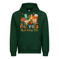 Forest Green fall vibes and that nurse life Urban Hoodie - AdoDesignShop