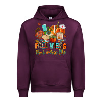 Mauve Wine fall vibes and that nurse life Urban Hoodie - AdoDesignShop