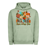 Pigment Oil Green fall vibes and that nurse life Urban Hoodie - AdoDesignShop