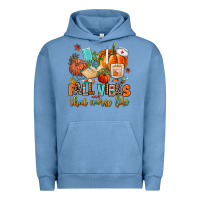 Pigment Pebble Blue fall vibes and that nurse life Urban Hoodie - AdoDesignShop