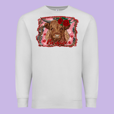Premium Sweatshirt be mine cow