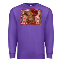Purple be mine cow Premium Sweatshirt - RanaPortraitStore
