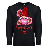 Black happy valentines day gnomes with sunflower Premium Sweatshirt - RanaPortraitStore