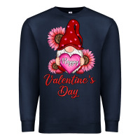 Navy happy valentines day gnomes with sunflower Premium Sweatshirt - RanaPortraitStore