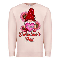 Pale Pink happy valentines day gnomes with sunflower Premium Sweatshirt - RanaPortraitStore