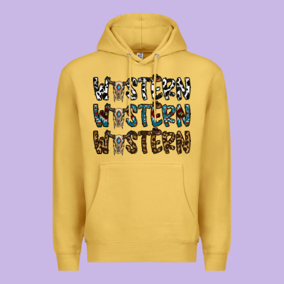 Western Western Western Premium Hoodie Designed By Cowhidedigitalart