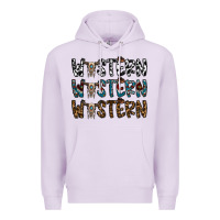 Lilac western western western Premium Hoodie - CowhideDigitalArt