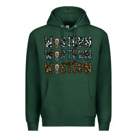 Sports Green western western western Premium Hoodie - CowhideDigitalArt