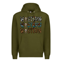 Army Green western western western Premium Hoodie - CowhideDigitalArt