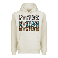 Oatmeal Heather western western western Premium Hoodie - CowhideDigitalArt
