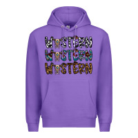 Purple western western western Premium Hoodie - CowhideDigitalArt