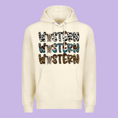Western Western Western Premium Hoodie Designed By Cowhidedigitalart