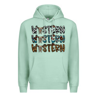 Seafoam western western western Premium Hoodie - CowhideDigitalArt