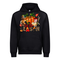 Black fall and  hockey  tis the season Urban Hoodie - AdoDesignShop