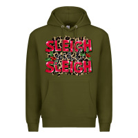 Army Green Sleigh Girl Sleigh Premium Hoodie - FaDigitalArtStudio
