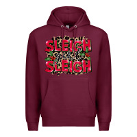 Burgundy Sleigh Girl Sleigh Premium Hoodie - FaDigitalArtStudio