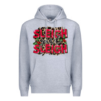 Heather Grey Sleigh Girl Sleigh Premium Hoodie - FaDigitalArtStudio