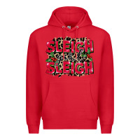 Red Sleigh Girl Sleigh Premium Hoodie - FaDigitalArtStudio