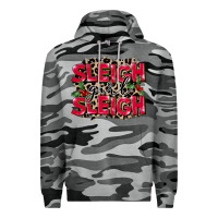 Slate Camo Sleigh Girl Sleigh Premium Hoodie - FaDigitalArtStudio