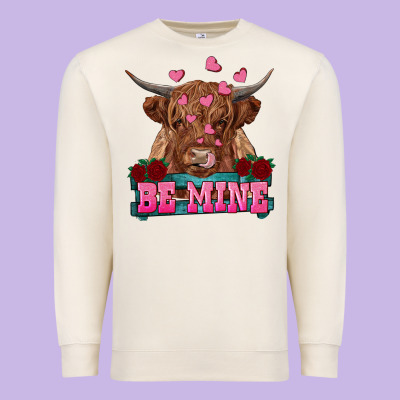 Premium Sweatshirt be mine cow