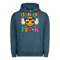 Pigment Midnight Navy peace out 2024 pre k Urban Hoodie - JahusDesignShop