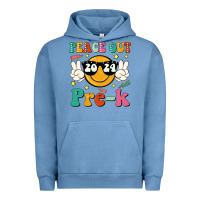Pigment Pebble Blue peace out 2024 pre k Urban Hoodie - JahusDesignShop