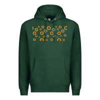 Sports Green sunflowers and turquoise 16oz libbey glass Premium Hoodie - HRA Design Shop