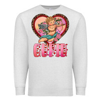 Oatmeal Heather cupid heart Premium Sweatshirt - RanaPortraitStore