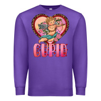 Purple cupid heart Premium Sweatshirt - RanaPortraitStore
