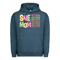 Pigment Midnight Navy she is mom Urban Hoodie - JahusDesignShop
