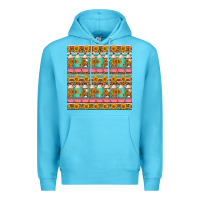 Ocean Blue school teacher seamless pattern Premium Hoodie - HRA Design Shop