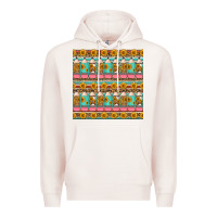 Pale Pink school teacher seamless pattern Premium Hoodie - HRA Design Shop