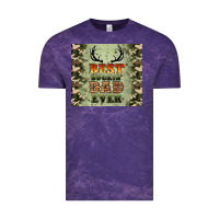 Cloud Purple best buckin' dad ever Vintage Tee - Artiststas