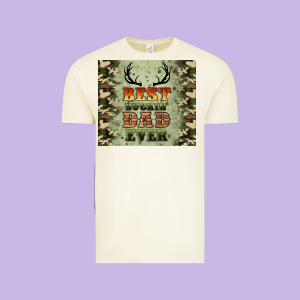 Best Buckin' Dad Ever Vintage Tee Designed By Artiststas