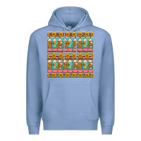 Colony Blue school teacher seamless pattern Premium Hoodie - HRA Design Shop