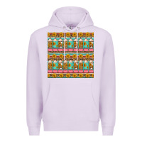 Lilac school teacher seamless pattern Premium Hoodie - HRA Design Shop