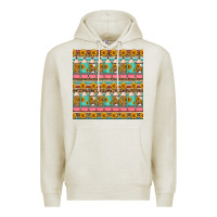 Oatmeal Heather school teacher seamless pattern Premium Hoodie - HRA Design Shop