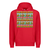 Red school teacher seamless pattern Premium Hoodie - HRA Design Shop