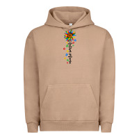 Pigment Burro autism mama sunflower black Urban Hoodie - JahusDesignShop