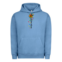 Pigment Pebble Blue autism mama sunflower black Urban Hoodie - JahusDesignShop