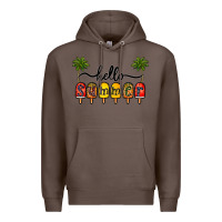 Coffee 1hello summer Premium Hoodie - CowhideDigitalArt