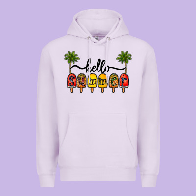 1hello Summer Premium Hoodie Designed By Cowhidedigitalart