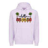 Lilac 1hello summer Premium Hoodie - CowhideDigitalArt