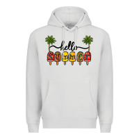Dove Grey 1hello summer Premium Hoodie - CowhideDigitalArt
