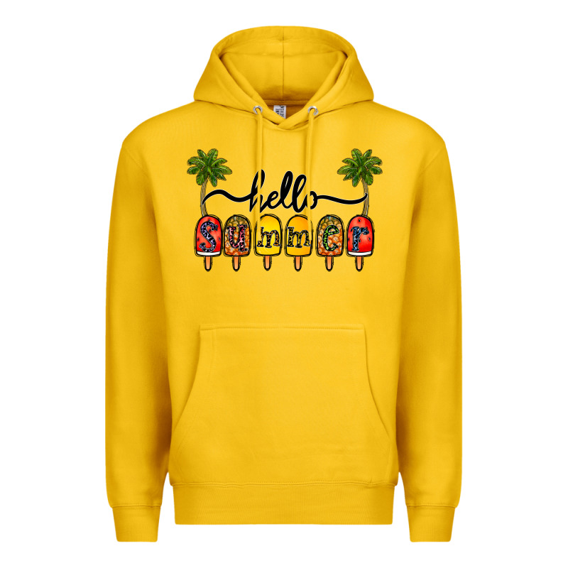 1hello Summer Premium Hoodie by CowhideDigitalArt | Teevron
