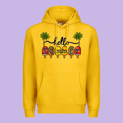 1hello Summer Premium Hoodie Designed By Cowhidedigitalart