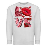 Dove Grey love kiss Premium Sweatshirt - RanaPortraitStore